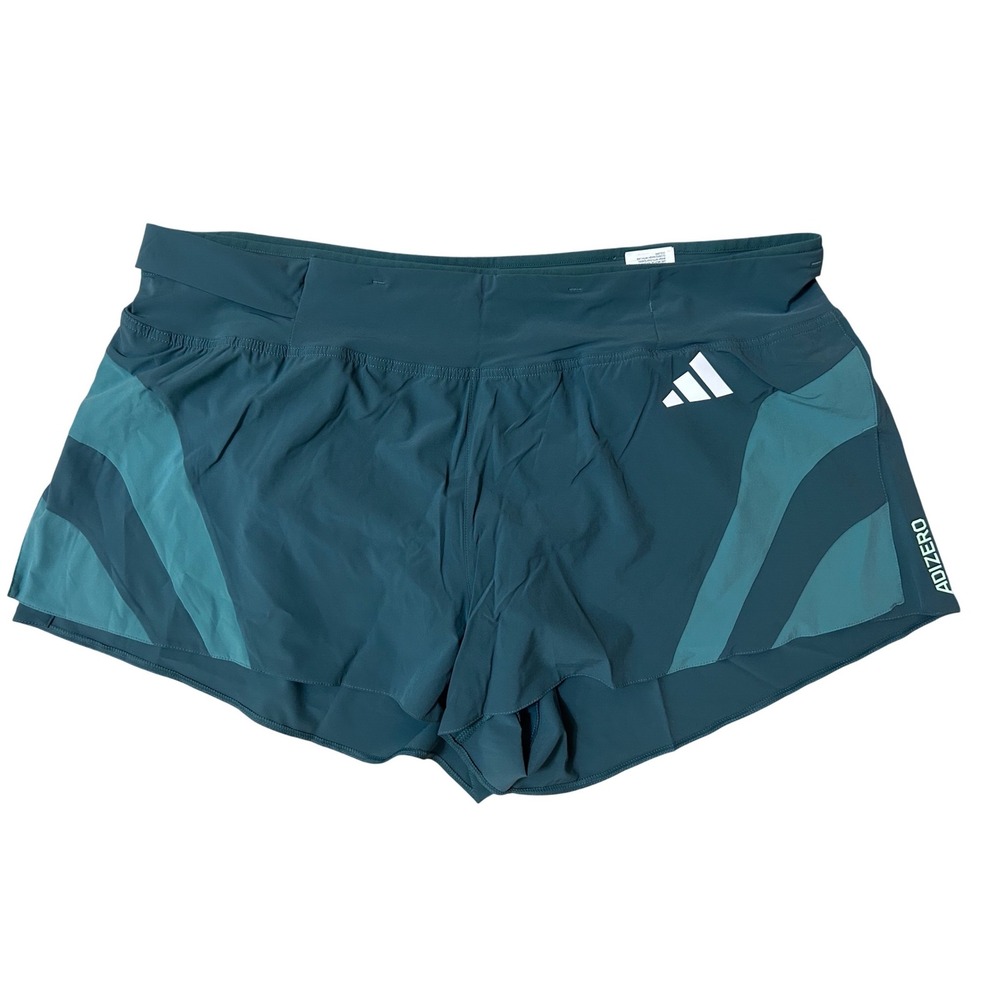 Adidas Adizero Running Shorts Men 2XL2 Preloved Teal NWT Carrera JV9309 19.5w 3i